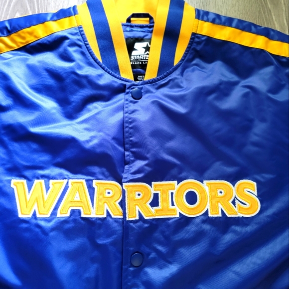 BRAND NEW Golden State Starter Satin Jacket Men's Size XL - Picture 3 of 7